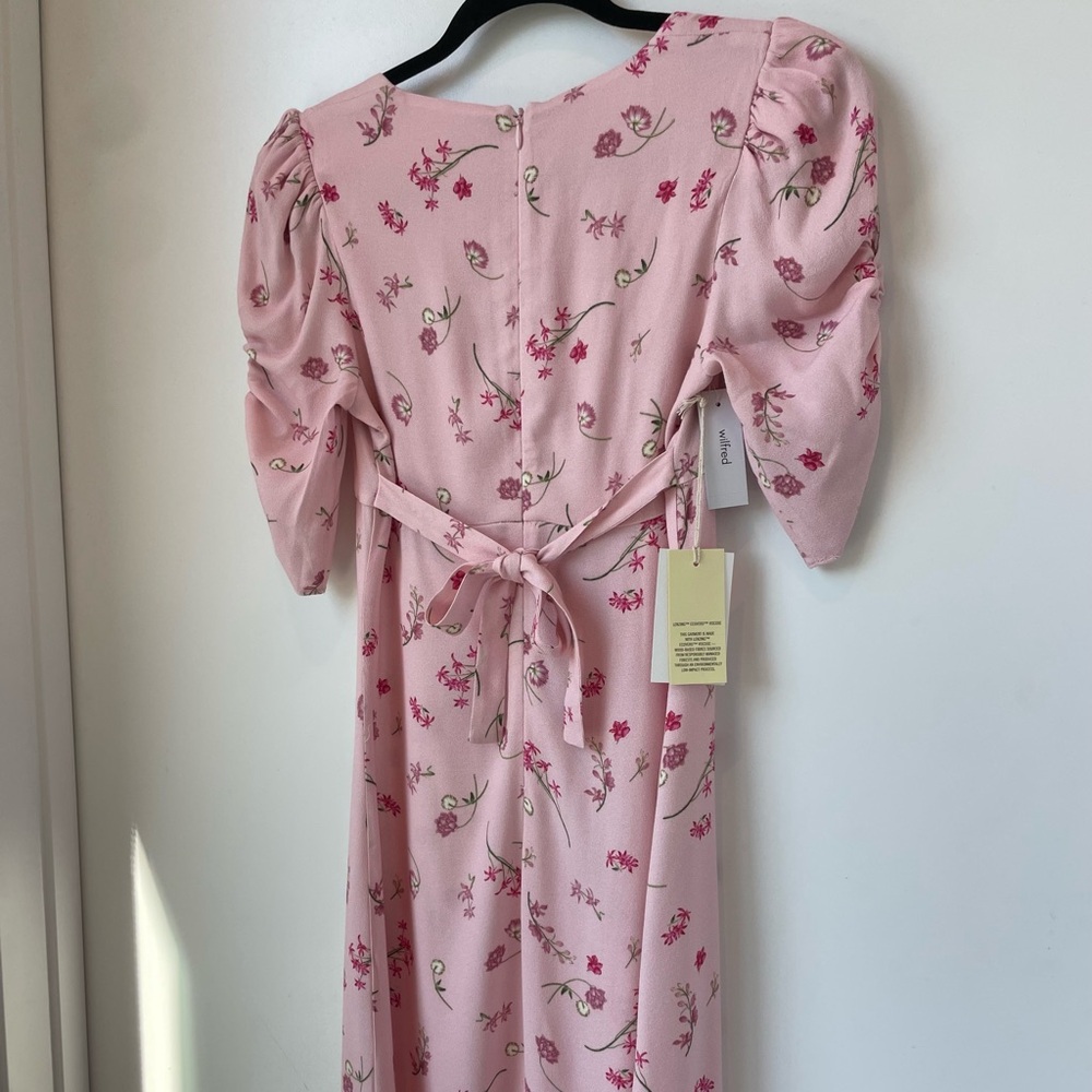 Floral Print short sleeve Square Dress Aritizia size 00 - Picture 7 of 7